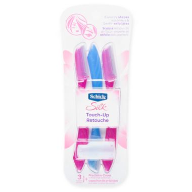 Schick&reg; 3-Count Silk Touch-Up Face Razors. View a larger version of this product image.