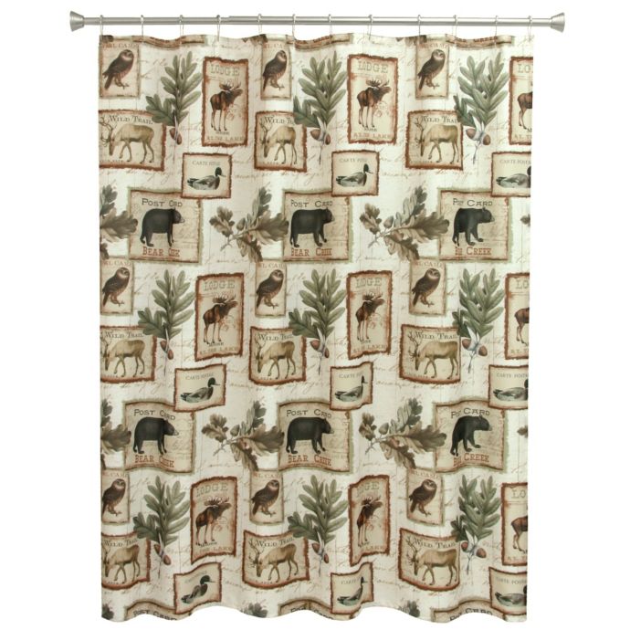 Bacova Lodge Memories Shower Curtain Bed Bath Beyond