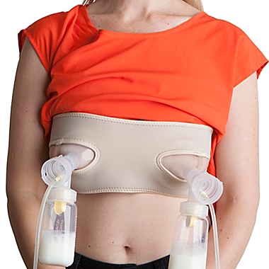 Pump Strap Hands-Free Pumping Bra in Black. View a larger version of this product image.