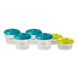 BEABA® Clip 6-Piece Food Storage Container Set in Peacock