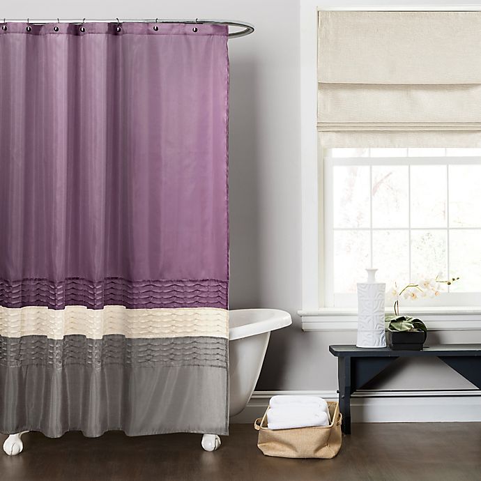 Mia Shower Curtain Bed Bath Beyond, Shower Curtain Purple