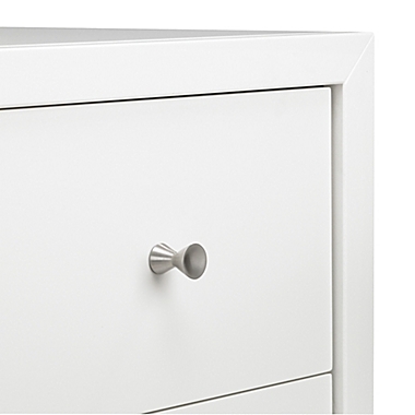 DwellStudio Mid-Century 3-Drawer Dresser in French White. View a larger version of this product image.