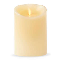 Luminara® Real-Flame Effect 5-Inch Pillar Candle in Ivory