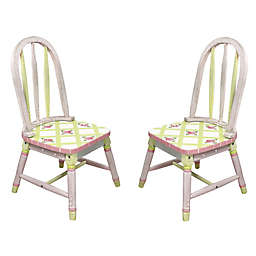 Teamson Fantasy Fields Chairs in Crackled Rose (Set of 2)
