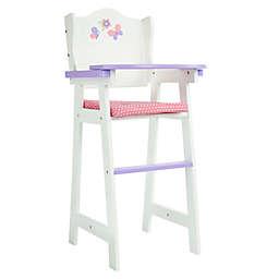 Olivia's Little World Little Princess 18-Inch Baby Doll High Chair in Pink/Multi