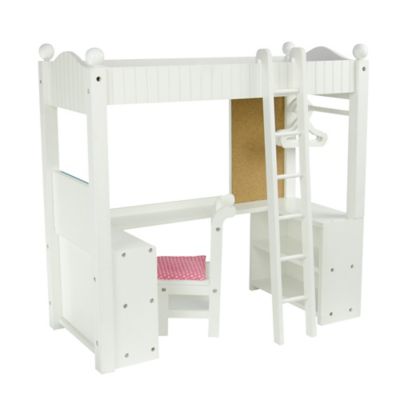 double bunk bed with desk