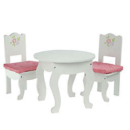 Olivia's Little World Little Princess Doll Furniture 18-Inch Doll Table and 2 Chairs Set