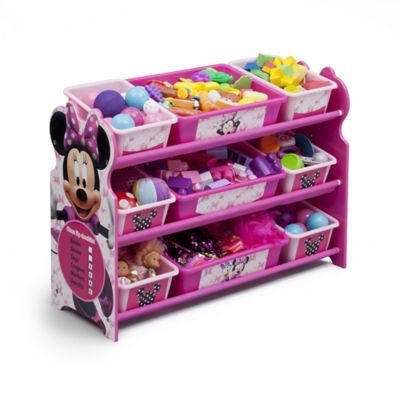 minnie mouse multi bin toy organizer
