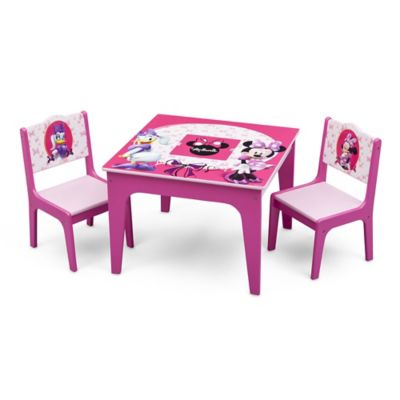 pink table and chair set