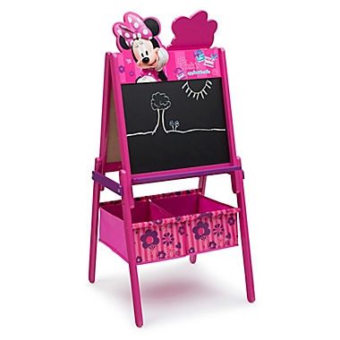 Delta Children Disney&reg; Minnie Mouse Wooden Activity Easel with Storage. View a larger version of this product image.
