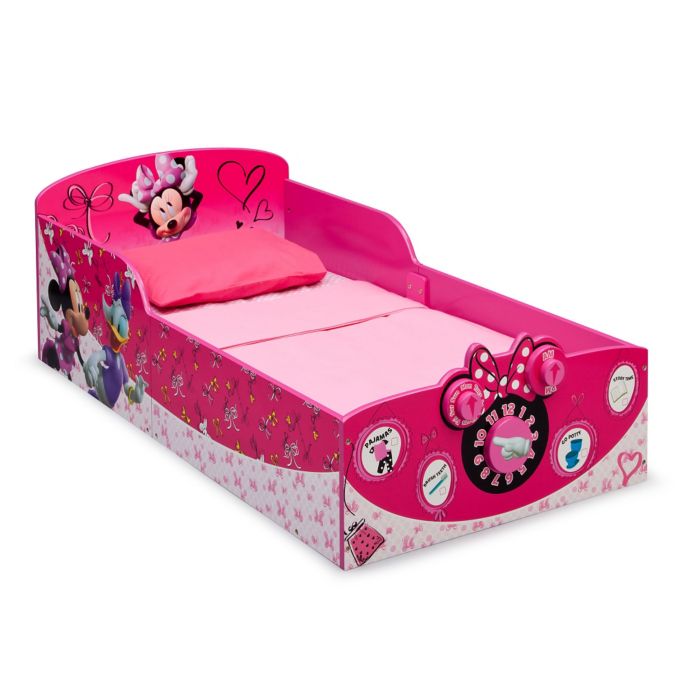 Delta Disney Minnie Mouse Wooden Interactive Toddler Bed
