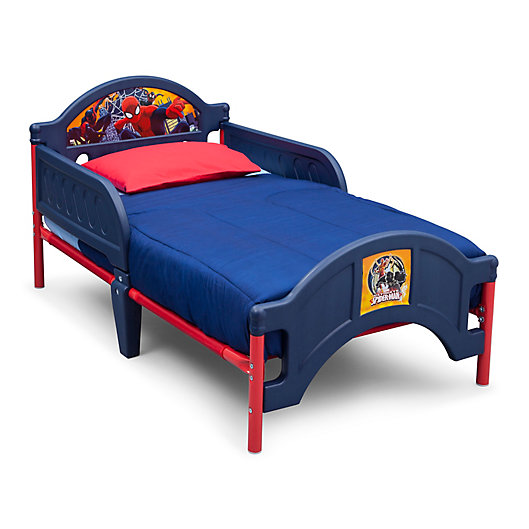 Alternate image 1 for Marvel Spider-Man Plastic Toddler Bed by Delta Children