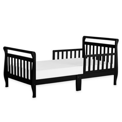 black toddler bed