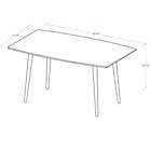 Alternate image 2 for Forest Gate&trade; Diana 60-Inch Mid-Century Dining Table in Acorn