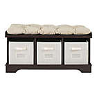 Alternate image 4 for Forest Gate&trade; Entryway Storage Bench with Totes in Espresso