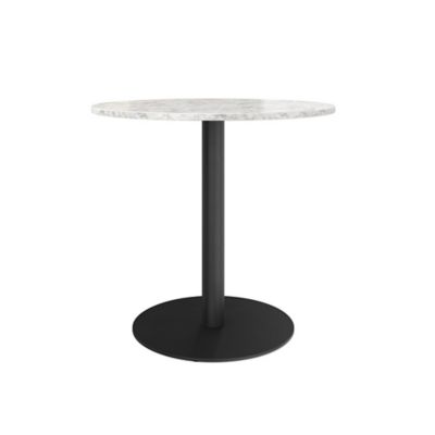 Nathan James&reg; Lucy Dining Table in White Faux Marble/Black