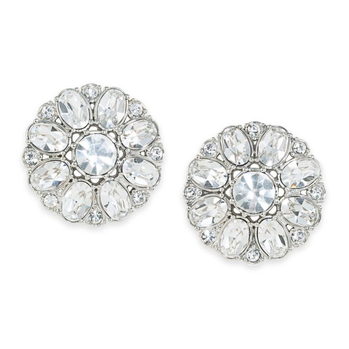 Carolee New York Broadway Lights Button Clip-On Earrings | Bed Bath ...