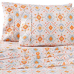 Home Collection Aztec Dreams Full Sheet Set in Coral