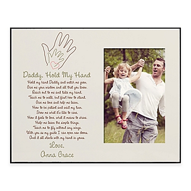 &quot;Daddy, Hold My Hand&quot; 4-Inch x 6-Inch Picture Frame. View a larger version of this product image.