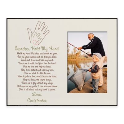 &quot;Grandpa, Hold My Hand&quot; 4-Inch x 6-Inch Picture Frame