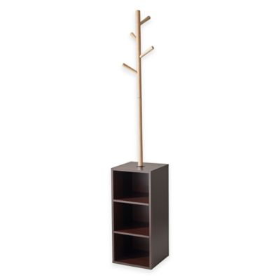 Adesso Hutch Storage Standing Coat Rack 