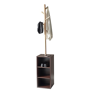 Adesso Hutch Storage Standing Coat Rack. View a larger version of this product image.