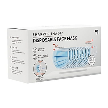 Sharper Image&reg; 3-Layer Mask 50ct. View a larger version of this product image.