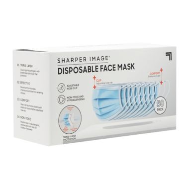 Sharper Image&reg; 3-Layer Mask 50ct. View a larger version of this product image.
