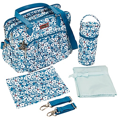 Kalencom&reg; Berlin Diaper Bag in Berry Blossom. View a larger version of this product image.
