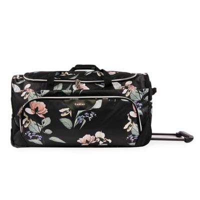 bebe black duffle bag