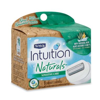 Schick 6-Pack Intuition Sensitive Care Moisturizing Razor Blade Refills with Natural Aloe. View a larger version of this product image.