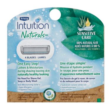 Schick 6-Pack Intuition Sensitive Care Moisturizing Razor Blade Refills with Natural Aloe. View a larger version of this product image.