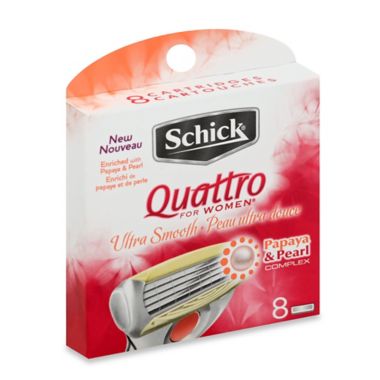Schick&reg; Quattro For Women&reg; 8-Count Razor Refills. View a larger version of this product image.