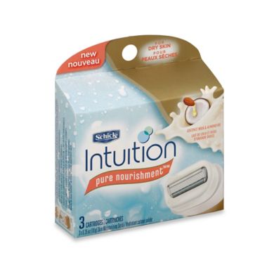 Schick&reg; Intuition&reg; Pure Nourishment&reg; 3-Count Refills. View a larger version of this product image.