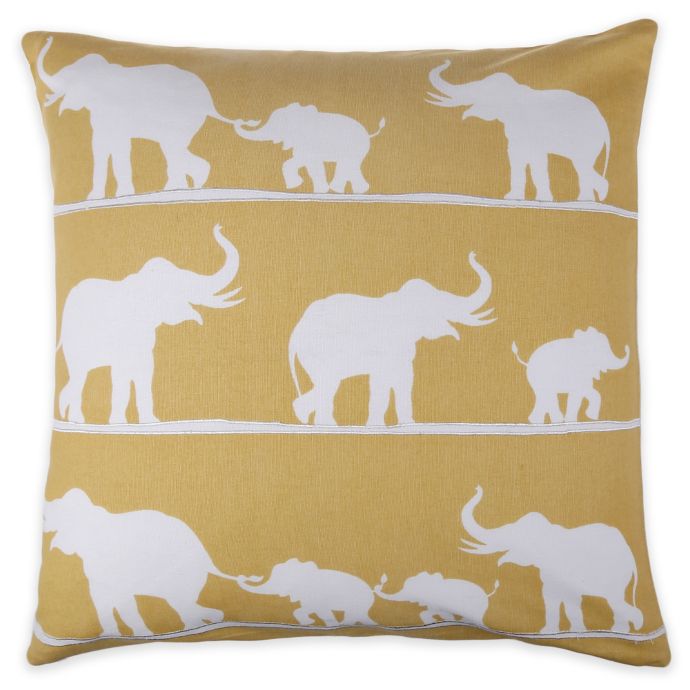 elephant print throw pillows