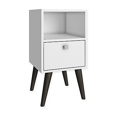 Manhattan Comfort Abisko Side Table in White. View a larger version of this product image.