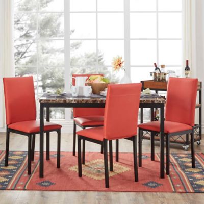 iNSPIRE Q&reg; Colby 5-Piece Faux Marble Dining Set
