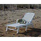 Alternate image 5 for POLYWOOD&reg; Nautical Chaise with Arms in White