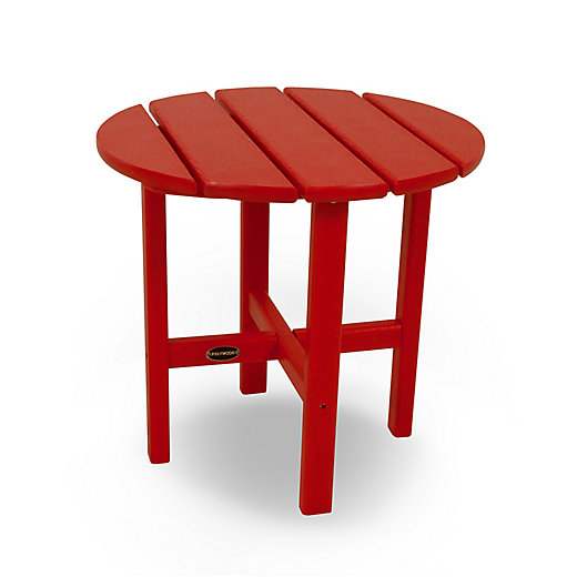 Alternate image 1 for POLYWOOD® 18-Inch Round Side Table in Sunset Red
