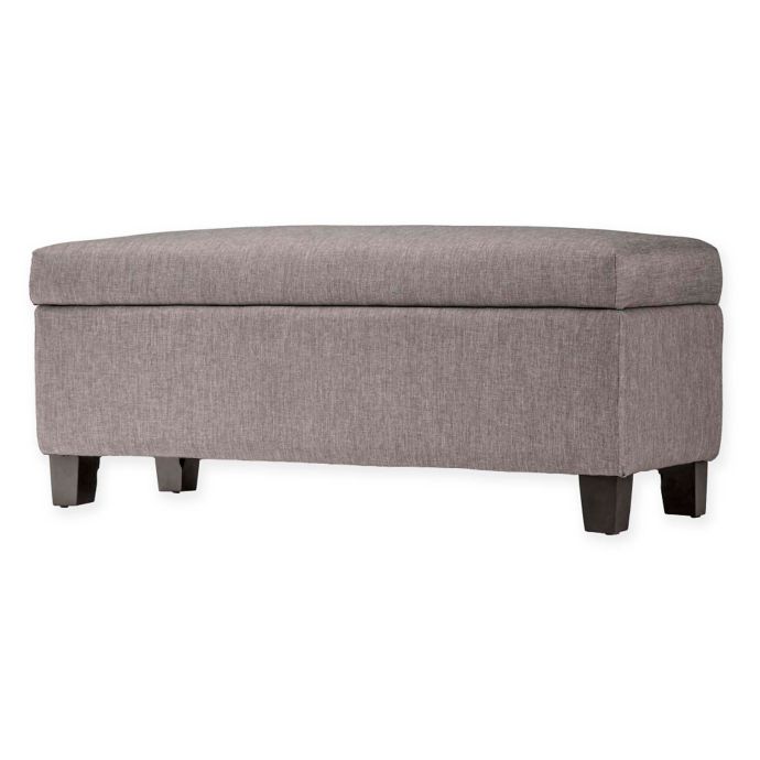 Verona Home Parker Linen Lift Top Storage Bench