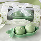 Alternate image 1 for Kate Aspen&reg; Two Peas in a Pod Ceramic Salt & Pepper Shakers in Ivy Gift Box