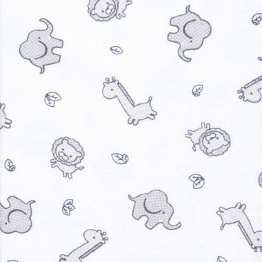 Trend Lab&reg; Safari Chevron Flannel Fitted Crib Sheet in Grey/White. View a larger version of this product image.