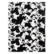 Trend Lab&reg; Cow Print Receiving Blanket in Black/White