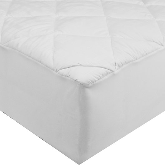 Alternate image 1 for St. James Home 400-Thread-Count Stain-Resistant Twin XL Mattress Pad in White