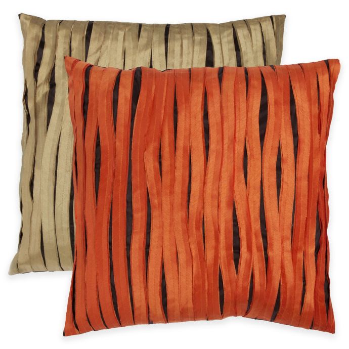 Callisto Home Crazy Stripe Square Throw Pillow Bed Bath Beyond