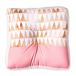 Deny Designs Georgiana Paraschiv Gold Triangles Square Floor Pillow