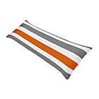 Alternate image 0 for Sweet Jojo Designs Grey and Orange Stripe Body Pillow Case