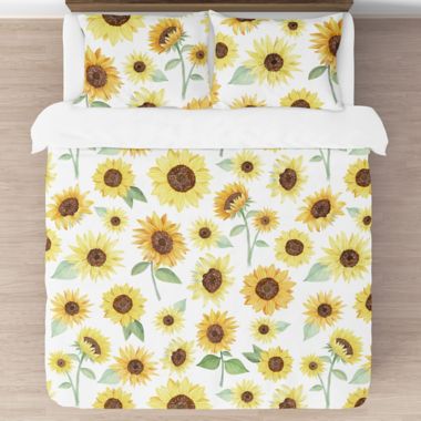 Sweet Jojo Designs&reg; Watercolor Sunflower Bedding Collection. View a larger version of this product image.