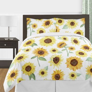 Sweet Jojo Designs&reg; Watercolor Sunflower Bedding Collection. View a larger version of this product image.