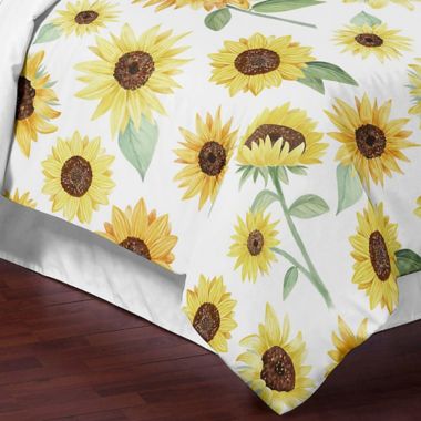 Sweet Jojo Designs&reg; Watercolor Sunflower Bedding Collection. View a larger version of this product image.